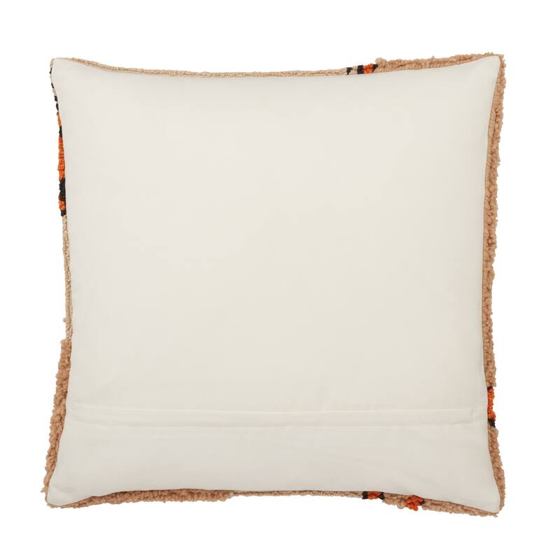 Arlene Indoor/ Outdoor Beige/ Orange Tribal Pillow