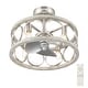preview thumbnail 2 of 12, Hunter Haven 22" Fandelier Ceiling Fan w/ Light, Remote - Modern, Industrial, Farmhouse - Small Spaces