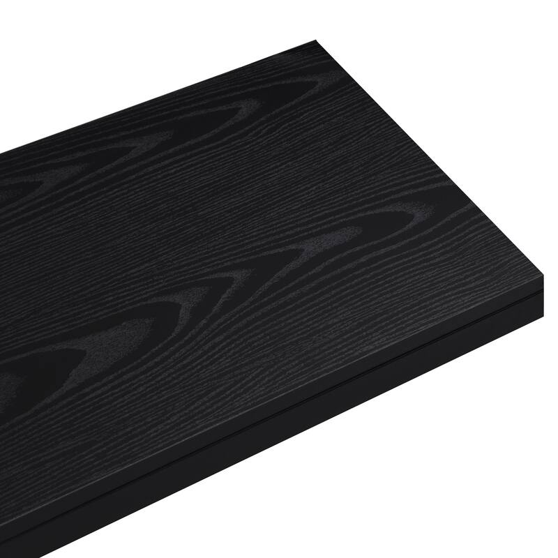 Modern TV Stand with Sailboat-Inspired, Wood Entertainment Console Table Storage Table with Drawer and Metal Frame