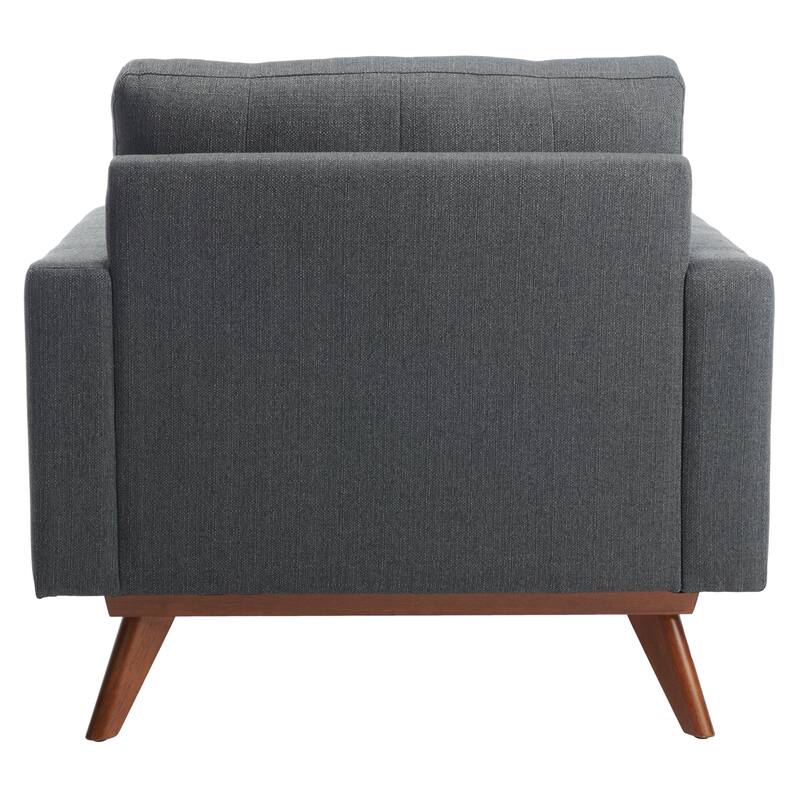 SAFAVIEH Couture Sakumi Mid-Century Modern Arm Chair - 37" W x 37.6" L x 33.7" H - 37Wx38Dx34H