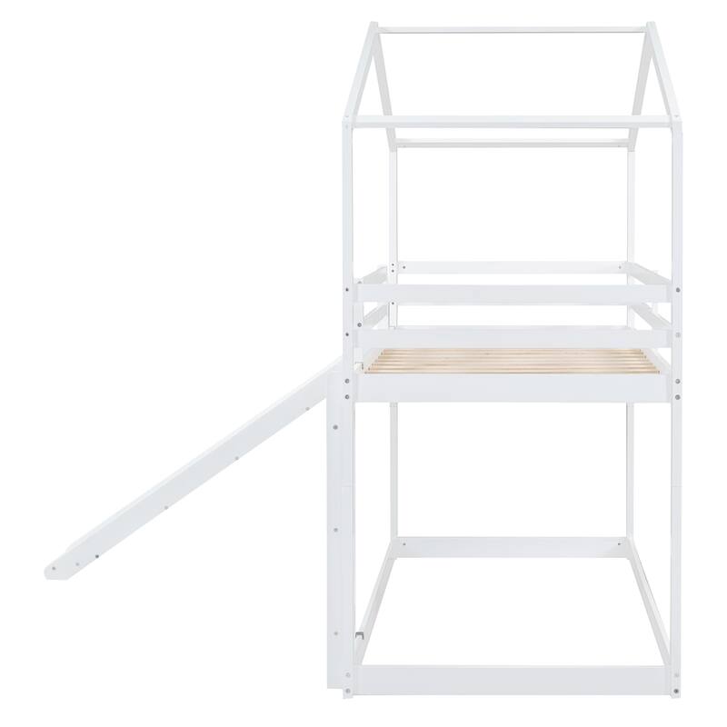 Twin over Twin Bunk Bed with Ladder