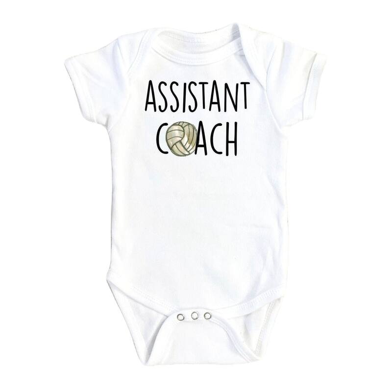 Volleyball - Baby Boy Girl Clothes Infant Bodysuit Funny Cute Newborn 1A - White - Newborn
