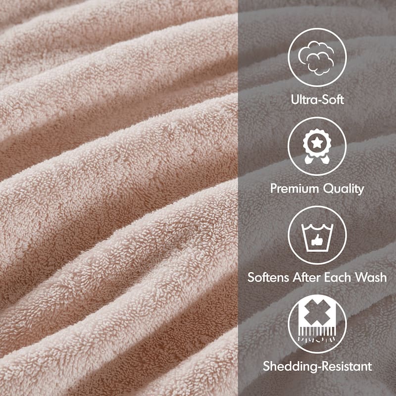 Madison Park Signature 800GSM Ultra-Soft 100% Cotton Absorbent Towel Set