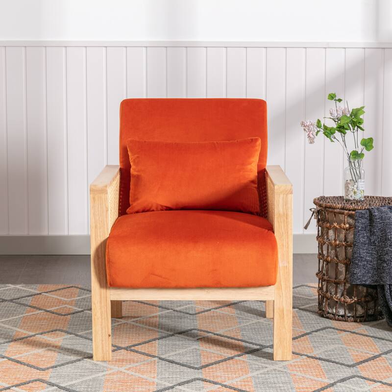 Ebello Solid Wood Accent Chair