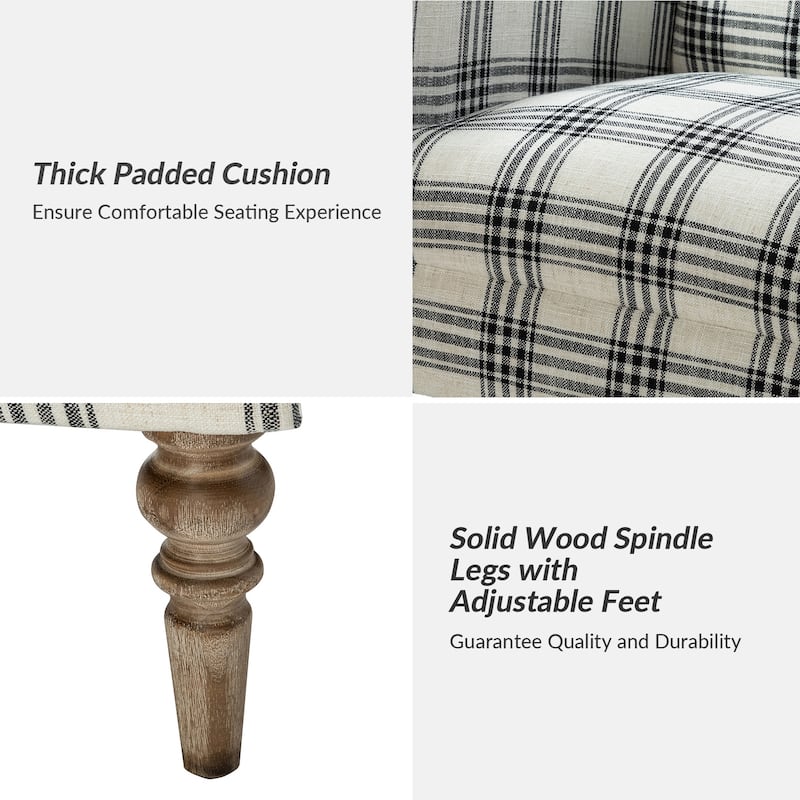 Mandan 29.5" Wide Traditional Accent Armchair with Solid Wood Legs Set of 2 by HULALA HOME