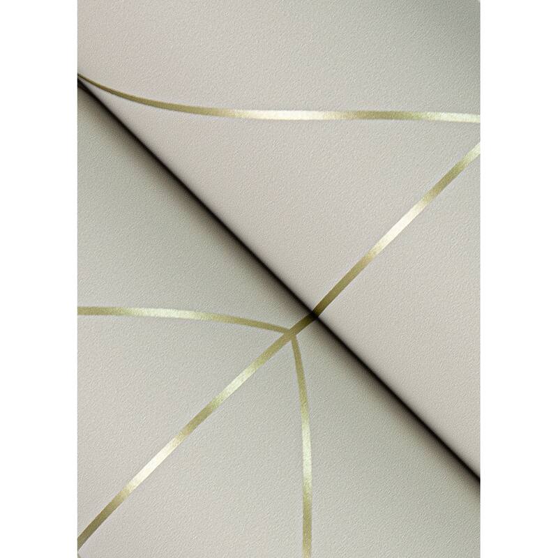 A-Street Prints Sander Light Grey Geometric Wallpaper