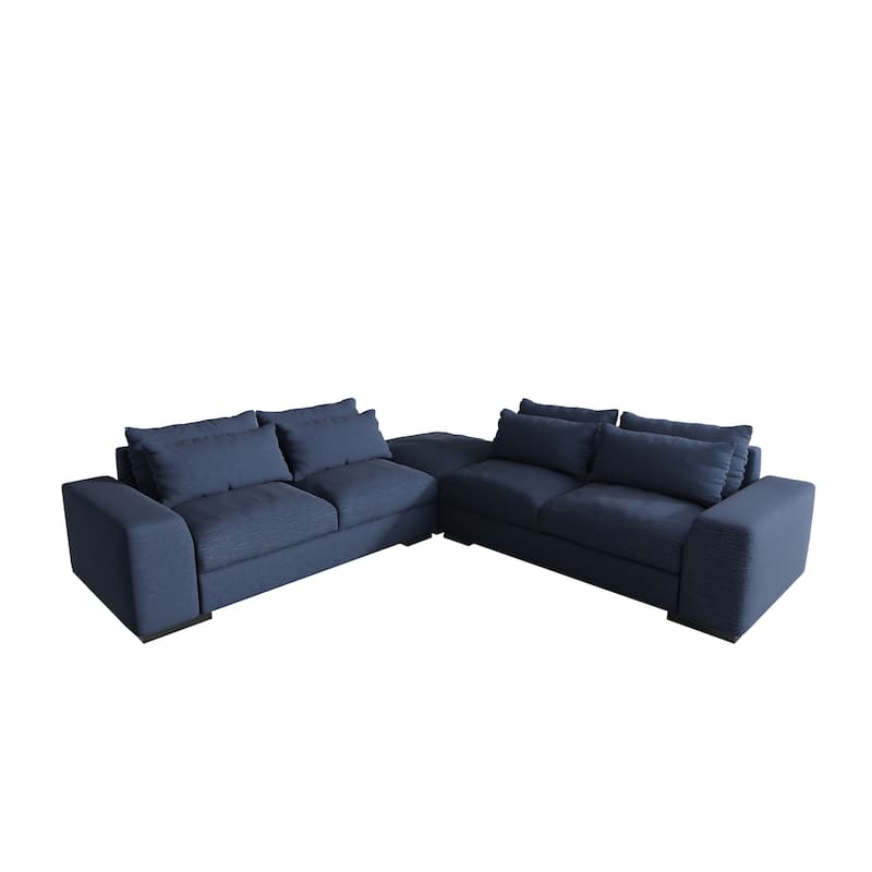 Modern Sectional Sofa with Feather and Down