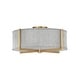 preview thumbnail 1 of 3, Hinkley Lighting Axis 20" Wide Galerie Semi-Flush Ceiling Fixture with Heritage Brass