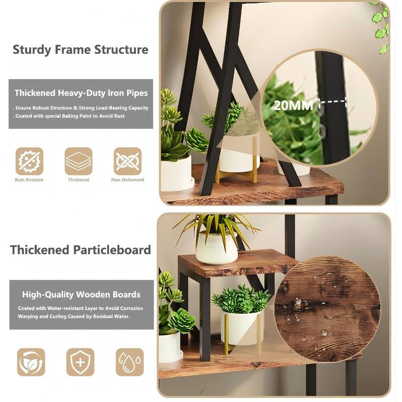 8 Tiered Plant Stand Indoor with Grow Lights,64"H Plant Shelf