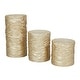 preview thumbnail 14 of 29, Resin Traditional Flameless Candle (Set of 3) - S/3 6"4"3"H