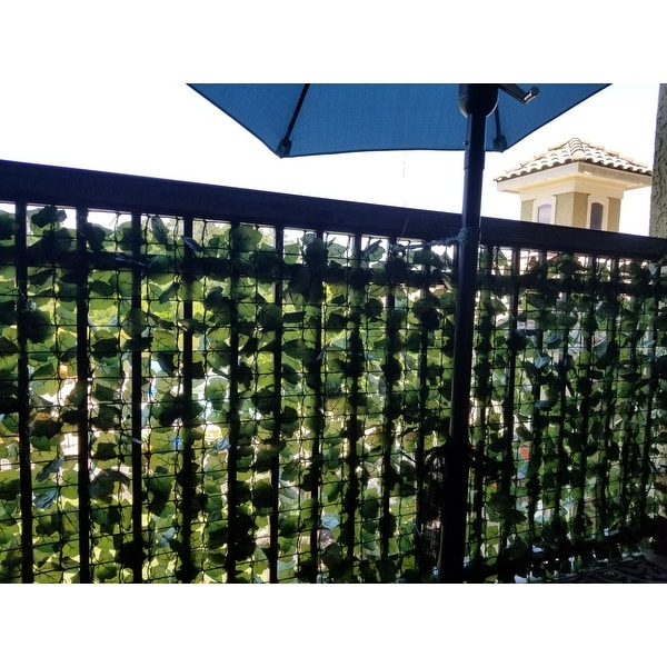 ALEKO Lot of 4 Faux Ivy Privacy 94/" X 39/" Fence Screen Artificial Outdoor Decor