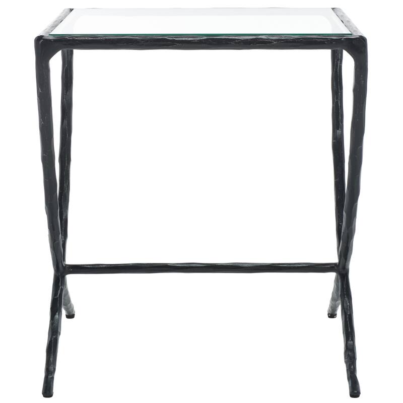 SAFAVIEH Couture Debbie Squareuare Metal Accent Table - 18Wx18Dx20H