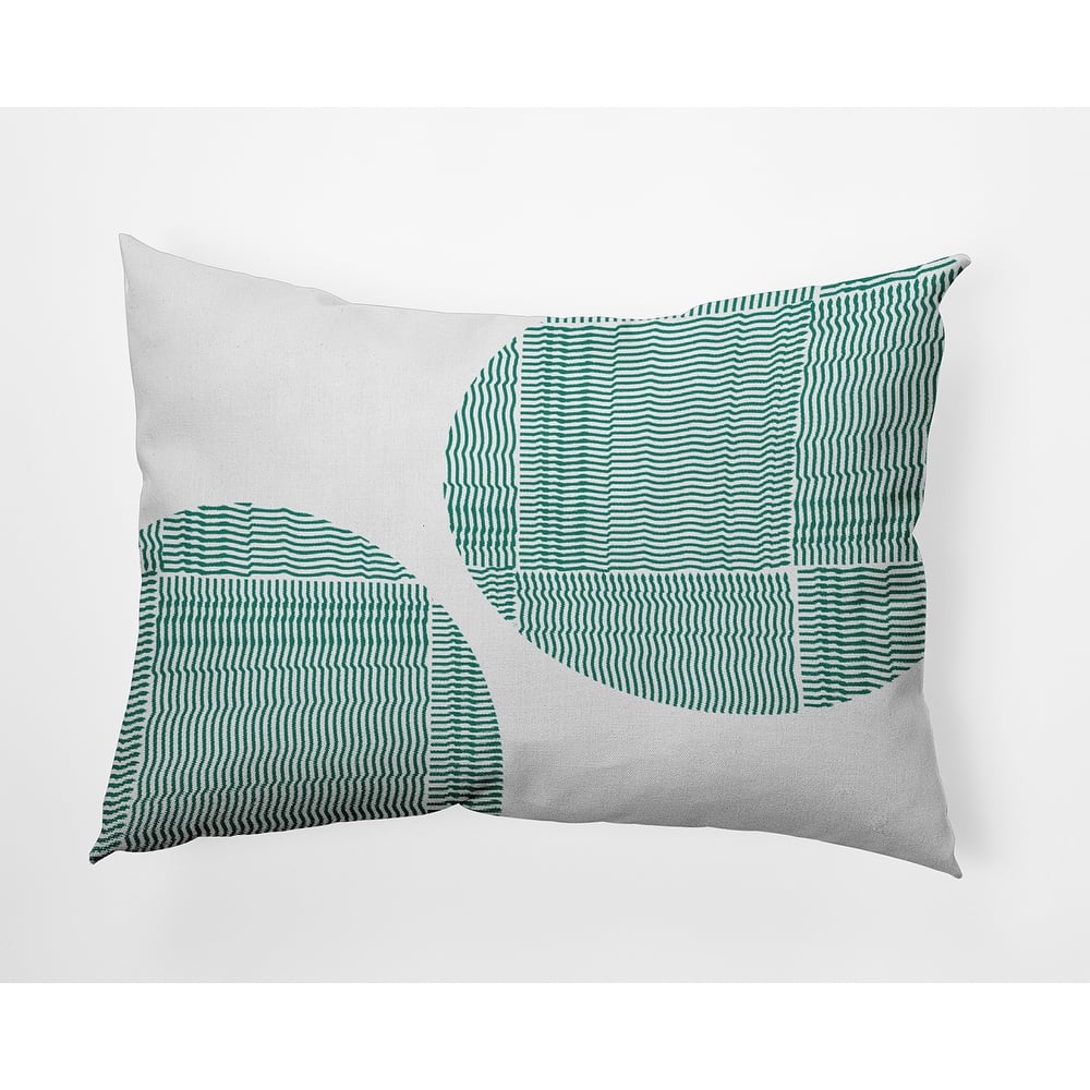 Circles and Squares Polyester Indoor Pillow