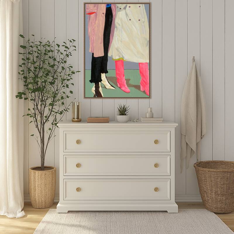 Siblings by Sophia Novosel (23 x 33 in.), Framed Canvas Wall Art Print