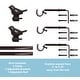 preview thumbnail 8 of 56, Cute Bird Finial Adjustable Decorative Designer Curtain Rod