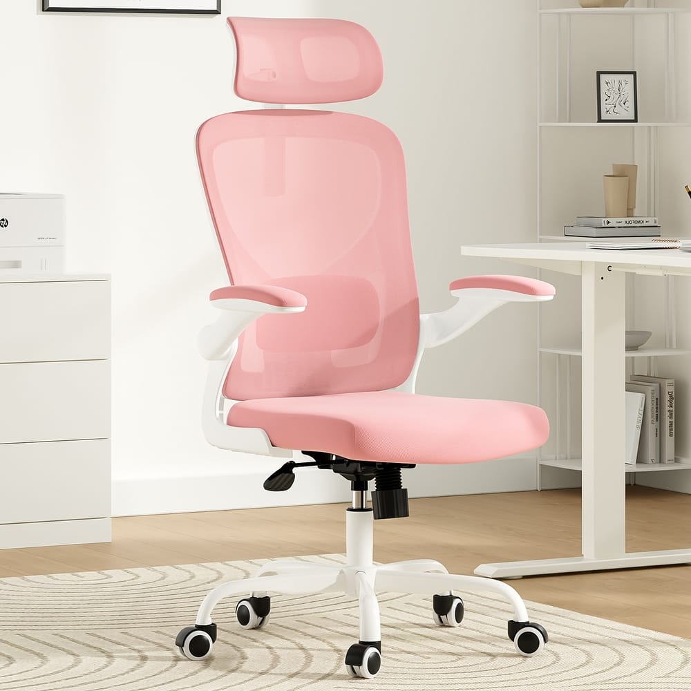 Ergonomic Office Chair With Headrest,High Back Computer Chair With Armrests And Adjustable Lumbar Support