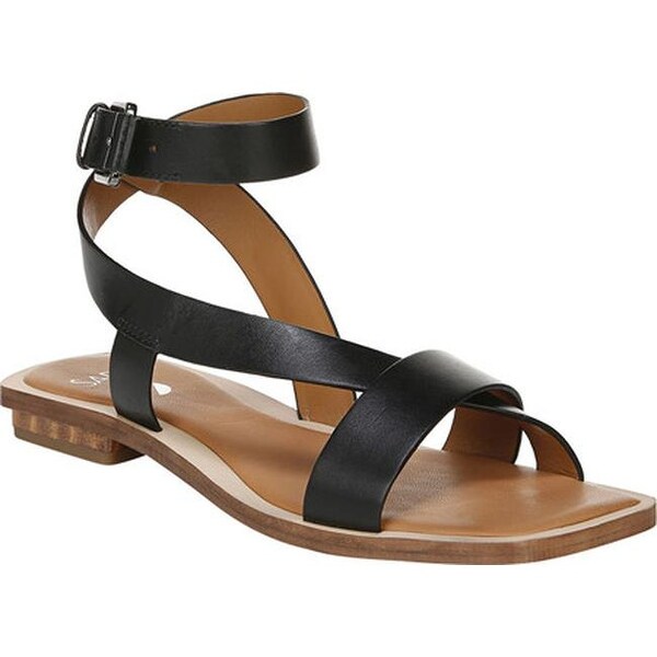 franco sarto black strappy sandals