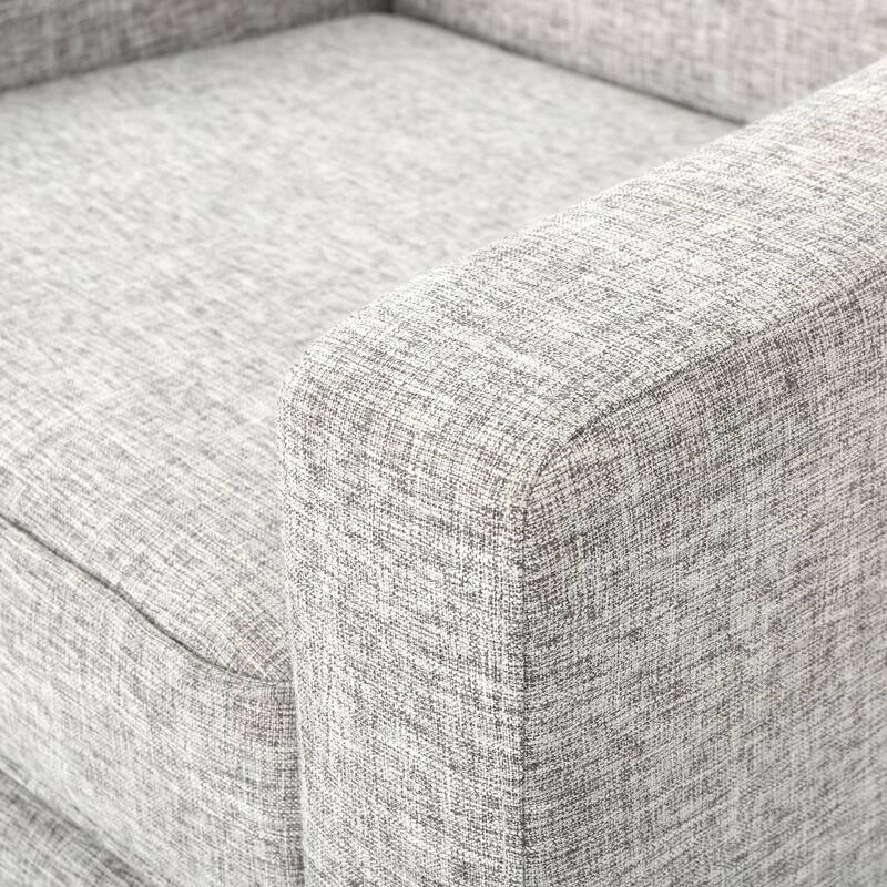 Modern 30.5" Upholstered Club Chair with Sturdy Rubber Wood Legs for Living Room
