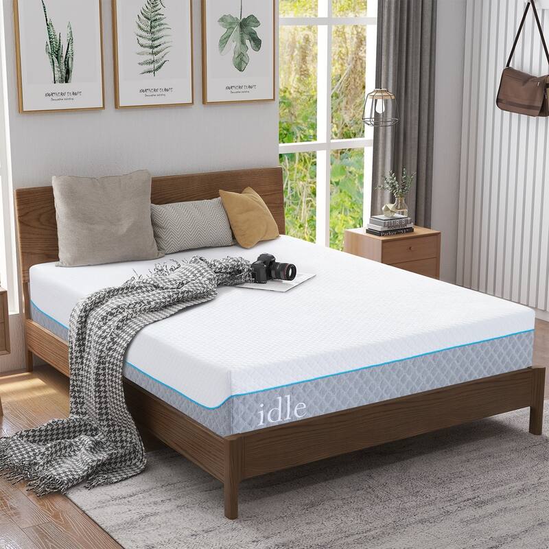 12 inch Gel Memory Foam Mattress, Cooling Medium Feel Bed Mattress in a Box, CertiPUR-US