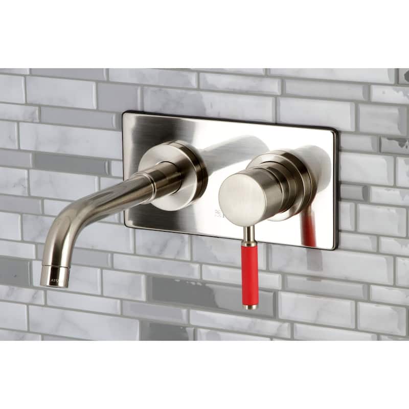 Kingston Brass Kaiser 1.2 GPM Wall Mounted Mini-Widespread Bathroom
