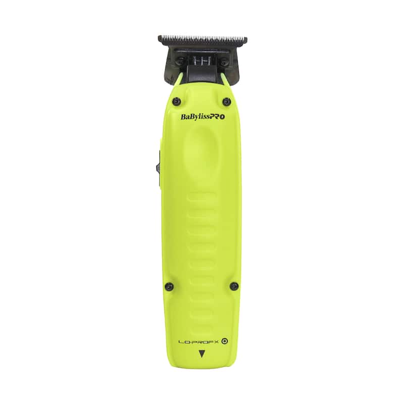 BaBylissPRO FXONE Lo-ProFX Limited Edition Neon Yellow Trimmer with Charging Base & Battery - FX729NY + BaByliss Pro Fade Brush