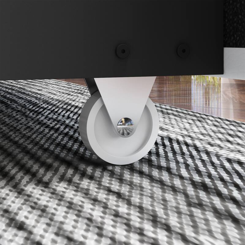 Modern Illuminated Bed Frame with Gold Trim - Chic Upholstered Design