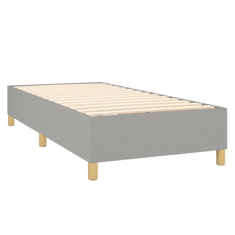 vidaXL Box Spring Bed Base Platform Bed Frame with Mattress for Bedroom Fabric