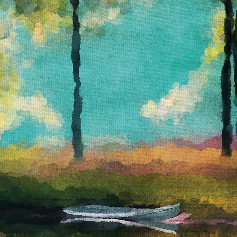Lakeside by Willowbrook Fine Art Canvas Art Print