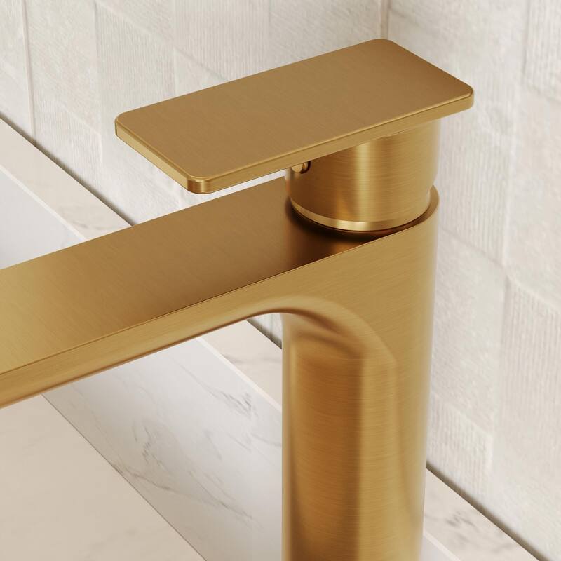 GRANDJOY Modern Vessel Sink Faucet with Spot Resistant Surface