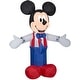 preview thumbnail 2 of 0, Gemmy Airblown Inflatable Patriotic Mickey Mouse, 3.5 ft Tall, white - 42.13x16.93x34.65