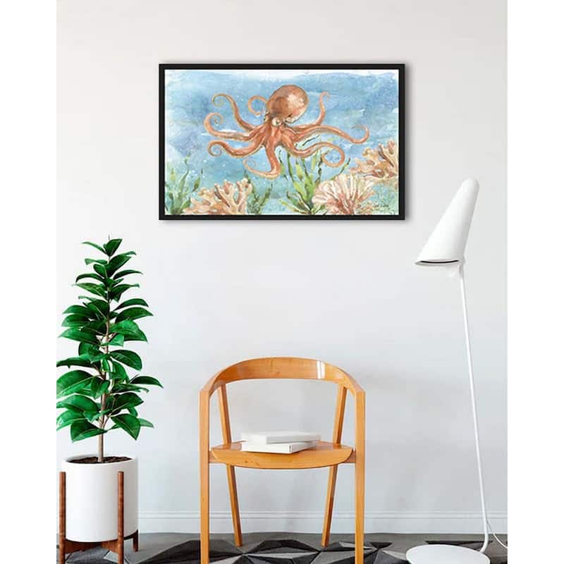 Under Sea Life IV Framed Poster - 24 x 36 Inch - Black