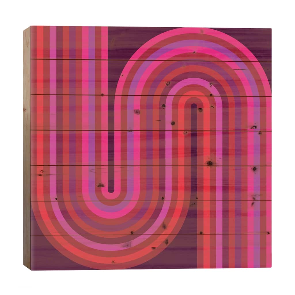 Flow Hot I Print On Wood by Greg Mably - Multi-Color