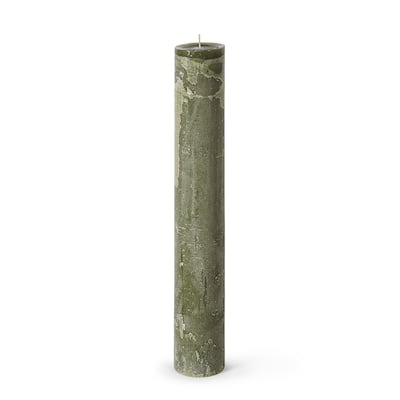 Large Pillar Candle 2.75"x17.75"H Dark Green