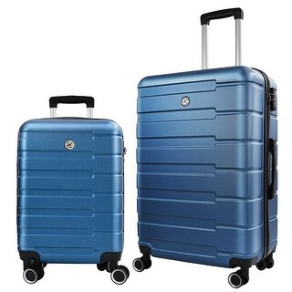 2 Piece Luggage Sets Carry on Travel Luggage Airline Approved ABS ...