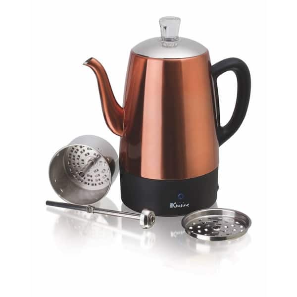 slide 2 of 14, Euro Cuisine Electric Percolator 8 Cups
