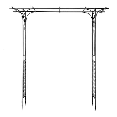 Iron Arch Black Wrought Iron Flat Top