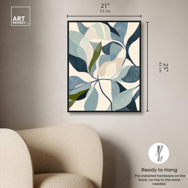 Woven Botanicals II Canvas by Art Remedy