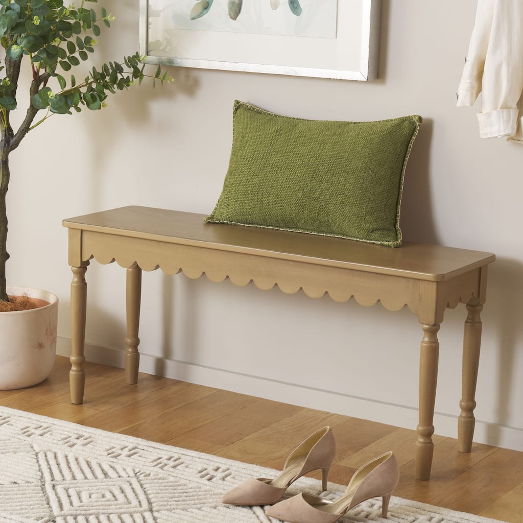 SAFAVIEH Haven Farmhouse Bench - 39"W x 12"D x 18"H
