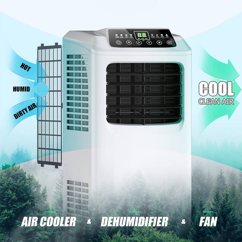 Costway 5500 BTU (9000 BTU ASHRAE) 3-in-1 Portable Air Conditioner
