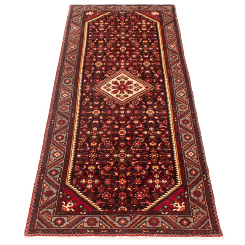 ECARPETGALLERY Hand-knotted Andelz Black Wool Rug - 3'4 x 10'2