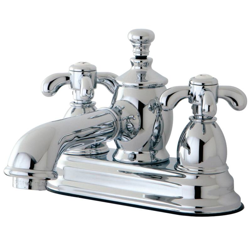 Kingston Brass French Country 1.2 GPM Centerset Bathroom Faucet with - Polished Chrome