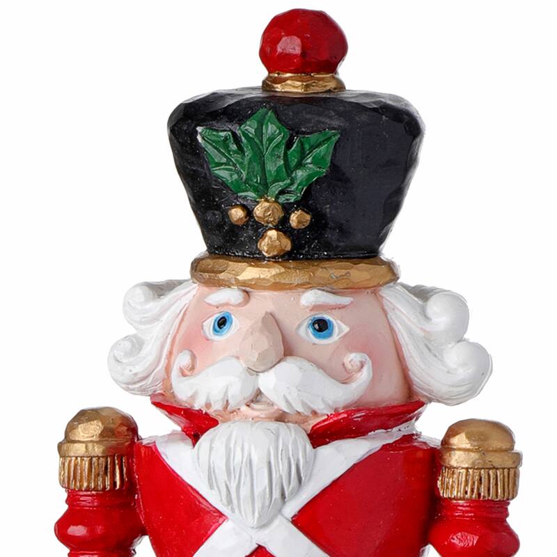 9.65" Resin Soldier Nutcracker Stocking Holder