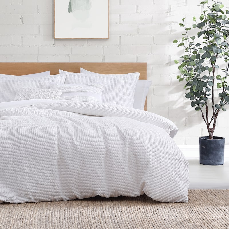 DKNY Modern Waffle 3-pc Duvet Set