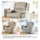 preview thumbnail 32 of 79, Vegan Leather Upholstered Push Back Manual Recliner Chair