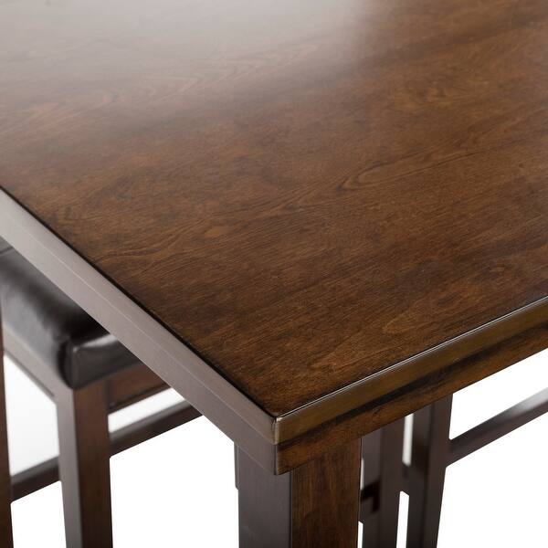 Safavieh Billy Dark Brown Dining Set with Counter Height Table