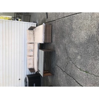 Outsunny 3 Piece Outdoor Rattan Wicker Patio Sofa and Chaise Lounge Set