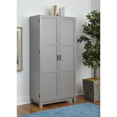 Langley Bay 64" Storage Cabinet, Gray