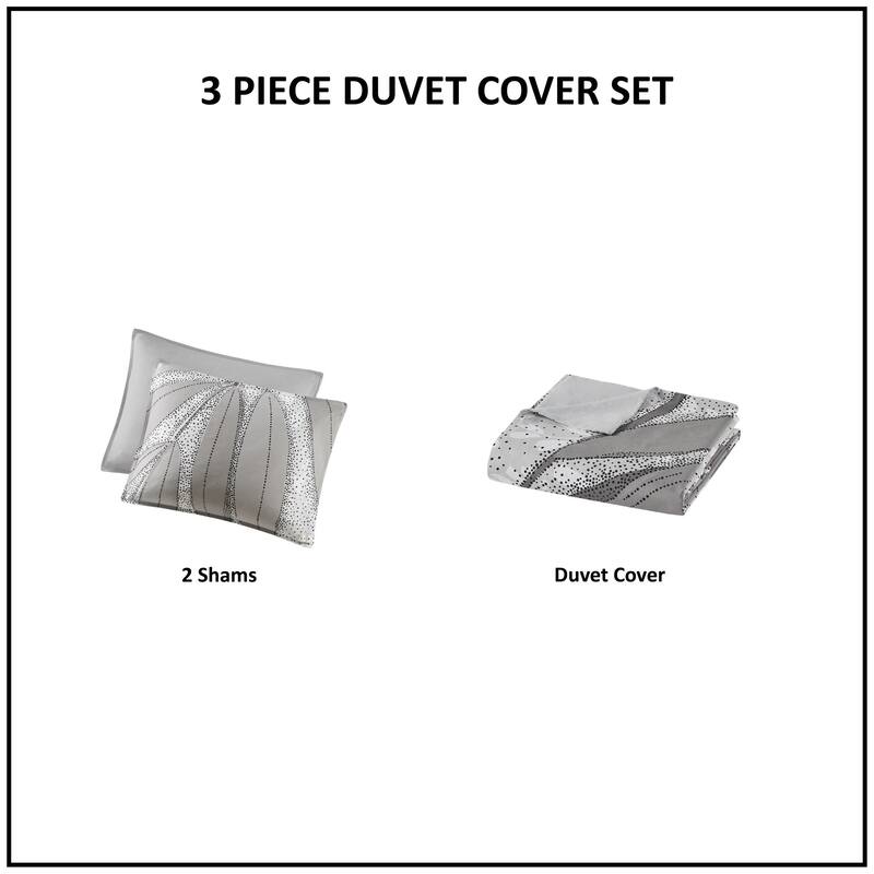 Intelligent Design Blaire Botanical Cotton Duvet Cover Set
