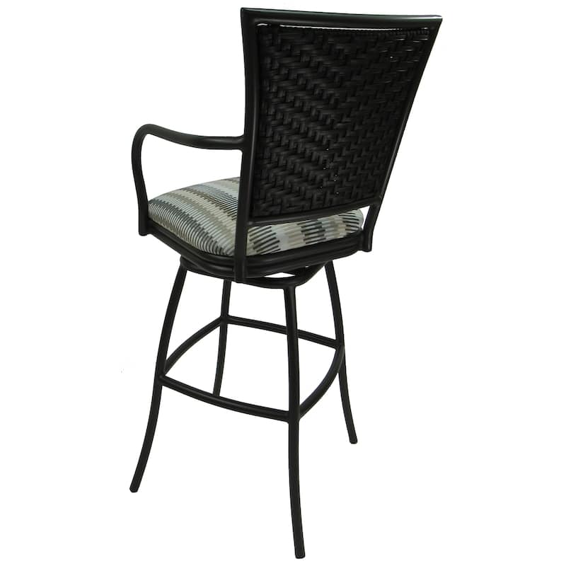 Outdoor/Indoor Metal Pub Set - Erin 30" Swivel Bar Stools - 30" Seat Bar Height