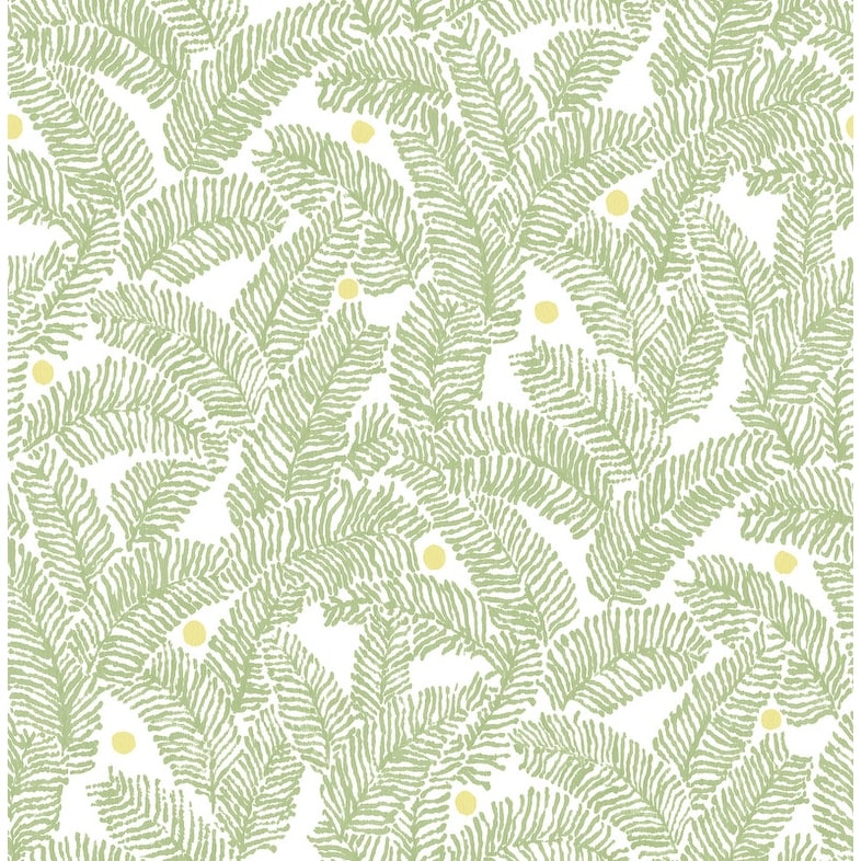 NuWallpaper Green Fernanda Peel & Stick Wallpaper